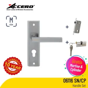 Plat Handle Set Accero 06116 ukuran M