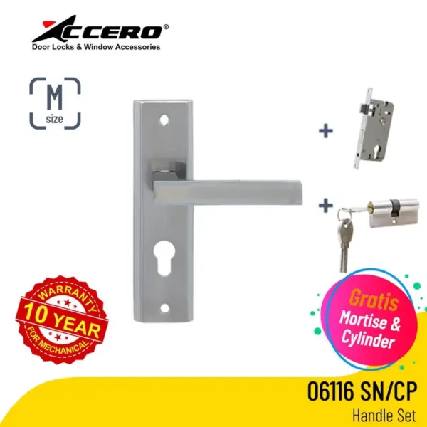 Plat Handle Set Accero 06116 ukuran M