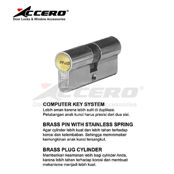 Plat Handle Set Accero 06116 ukuran M - Gambar 3