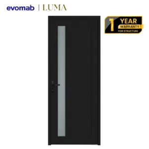 LUMA UPVC Single Door 800x1950mm Black | Garansi 1 Tahun | FREE Lever Handle Set Accero by evomab (Copy)