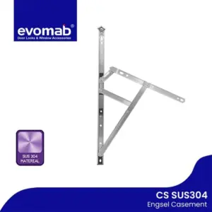 evomab Casement Engsel Jendela Aluminium SUS 304 10 / 12 inch