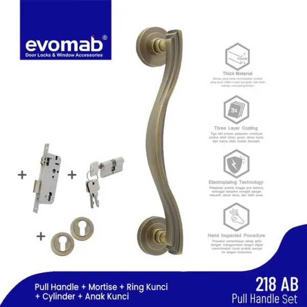 evomab Pull Handle / Pintu Kupu Tarung Klasik / Antik PH100-218